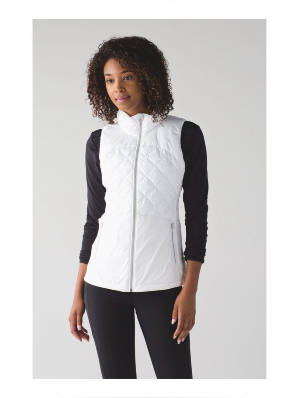 NWOT Lululemon Down For A Run Vest In White Size 6